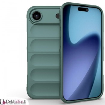 Magic Shield guminis dėklas su kameros apsauga - žalias (Apple Iphone Air)
